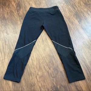 Mesh Detail Active Cropped Leggings